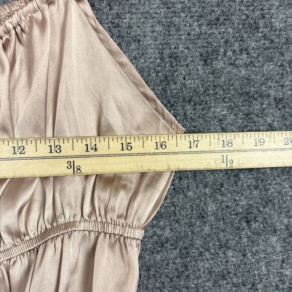 Forever 21 Top Blouse Womens L Champaigne Peasant Cosplay Medieval Glam - Picture 5 of 8